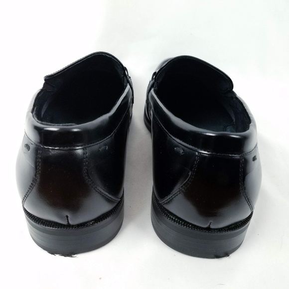Stacy Adams Mens Loafers Shoes 10 M Black Leather - Picture 3 of 8